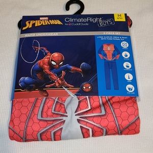 CLIMATE RIGHT Spiderman by Cuddl Duds M 8/10